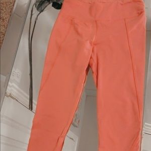 coral workout leggings